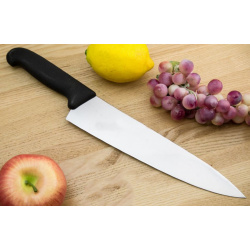 Поварской кухонный шеф нож Victorinox Cutlery 25 см  сталь X55CrMo14 рукоять полипропилен черный