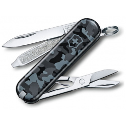 Нож перочинный Victorinox  Classic сталь X55CrMo14 рукоять Cellidor® синий камуфляж