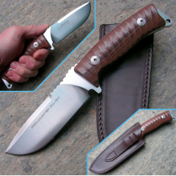 Нож Fox Pro Hunter  сталь N690 рукоять Ziricote Wood коричневый