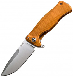Нож складной LionSteel SR11A OS ORANGE  сталь Uddeholm Sleipner® Satin Finish рукоять алюминий (Solid®) оранжевый Lion Steel
