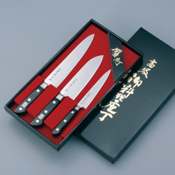 Набор из 3 х кухонных ножей Tojiro GIFTSET  сталь VG10 Представляем вашему