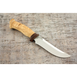 Нож разделочный "Росомаха" карельская береза  АиР