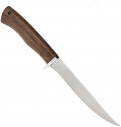 Нож филейный Пескарь  сталь 65х13 орех Фабрика Баринова