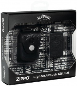 Подарочный набор Jack Daniels®: зажигалка и кожаный чехол ZIPPO 48460 