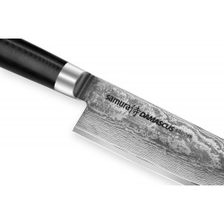 Нож кухонный Шеф Samura DAMASCUS  SD 0085 сталь V Gold 10 и дамаск рукоять стеклотекстолит G10 200 мм