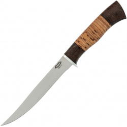 Нож Пескарь  сталь 65х13 рукоять береста/венге Фабрика Баринова
