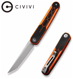 Складной нож Civivi KwaiQ  сталь Nitro V рукоять G10 оранжевый Новинка 2024 года