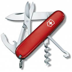 Нож перочинный Victorinox Compact  сталь X55CrMo14 рукоять Cellidor® красный Ш