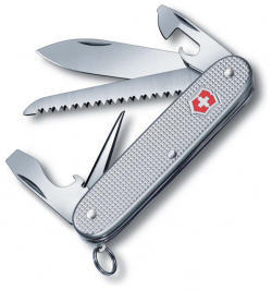 Нож перочинный Victorinox Farmer  сталь X55CrMo14 рукоять алюминиевый сплав Alox серый