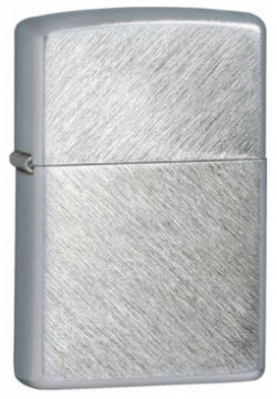 Зажигалка ZIPPO с покрытием Herringbone Sweep  латунь/сталь серебристая матовая 36x12x56 мм