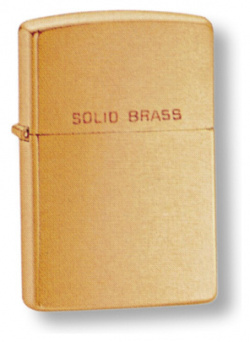 Зажигалка ZIPPO Brushed Brass  латунь золотистый матовая 36х56х12 мм