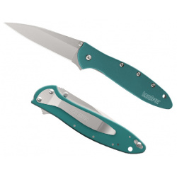 Полуавтоматический складной нож Kershaw Leek  сталь Sandvik™ 14C28N рукоять анодированный алюминий бирюзовый