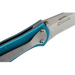 Полуавтоматический складной нож Kershaw Leek  сталь Sandvik™ 14C28N рукоять анодированный алюминий бирюзовый