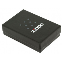 Зажигалка ZIPPO  латунь с покрытием Iron Stone™ серая фирменным логотипом матовая 36x12x56 мм