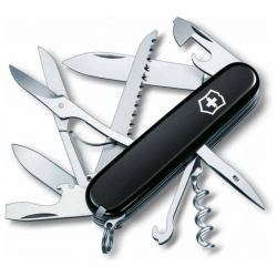 Нож перочинный Victorinox Huntsman 1 3713 3 91мм 15 функций черный 