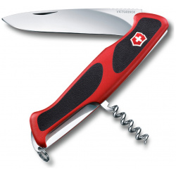 Нож перочинный Victorinox RangerGrip 52  сталь X55CrMo14 рукоять полиамид красно чёрный