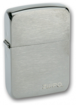 Зажигалка ZIPPO Black Ice  латунь с никеле хромовым покрытием мокрый асфальт матовая 36х56х12 мм