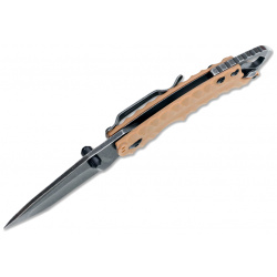 Нож складной Shuffle II  KERSHAW 8750TTANBW сталь 8Cr13MoV c покрытием BlackWash™ рукоять термопластик GFN коричневого цвета