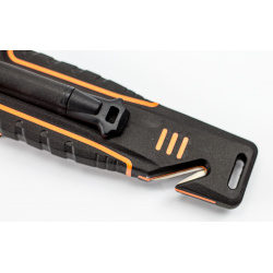 Нож для выживания с огнивом и точилкой Ganzo G8012  черно оранжевый