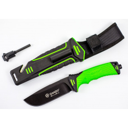 Нож для выживания с огнивом и точилкой Ganzo G8012  зеленый модели