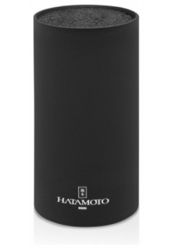 Подставка для ножей круглая HATAMOTO COLOR  черная пластик 110*225мм