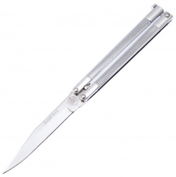 Нож бабочка (балисонг) Буратино  сталь 420 рукоять металл Viking Nordway За