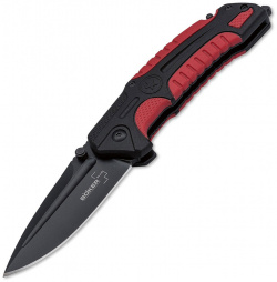 Складной нож Boker Plus Savior 1  сталь Sandvik™ 12С27 рукоять термопластик FRP чёрно красный