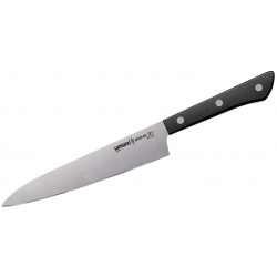 Нож кухонный универсальный Samura "HARAKIRI" (SHR 0023B) 150 мм  сталь AUS 8 рукоять ABS пластик чёрный