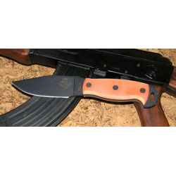 Нож с фиксированным клинком Ontario RD4  сталь 5160 рукоять G10 orange/black