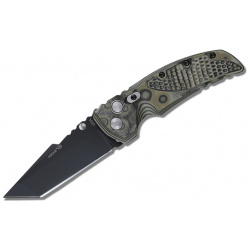 Складной нож Hogue EX 01 Black Tanto  сталь 154CM Ceracote™ Firearm Coating рукоять стеклотекстолит G Mascus серо зеленый