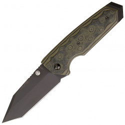 Нож складной Hogue EX 02 Black Tanto  сталь 154CM рукоять стеклотекстолит G Mascus® серо зеленый