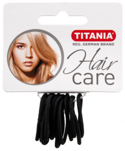 TITANIA Резинки для волос  черные 3 см 12 шт/уп 7800 29020