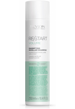 REVLON PROFESSIONAL Шампунь мицеллярный для тонких волос / Volume Magnifying Micellar Shampoo Restart 250 мл 7255892000 