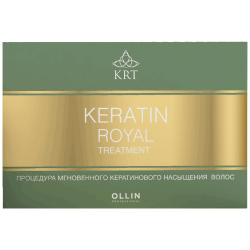 OLLIN PROFESSIONAL Набор (шампунь  бальзам сыворотка блеск) / Keratine Royal Treatment 4*100 мл 390824