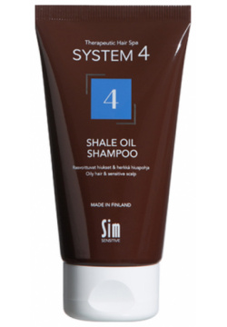SIM SENSITIVE Шампунь терапевтический №4 для очень жирной и чувствительной кожи головы / SYSTEM 4  75 мл 11313