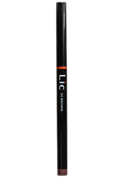 LIC Карандаш механический для бровей с треугольным грифелем 04 /Mechanical eyebrow pencil Brown 12 гр Lic11112 