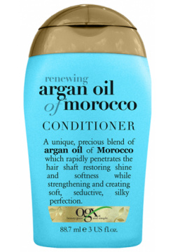 OGX Кондиционер для волос с экстрактом арганы тревел / Travel Renewing + Argan Oil Of Morocco Conditioner 88 7 мл 30 025 