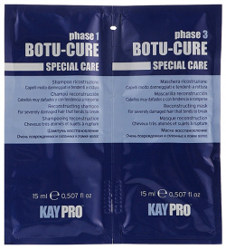 KAYPRO Набор для волос (шампунь 15мл + маска восстанавливающая 15 мл) Botu Cure 21859 