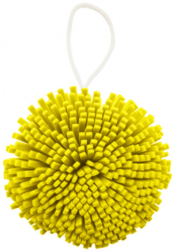 SOLOMEYA Мочалка спонж для тела  желтая / Bath Sponge yellow 1 шт 06 973