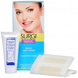 SURGI Набор для удаления волос на лице (полоски с воском + крем) / Assorted Honey Facical Wax Strips 82516 