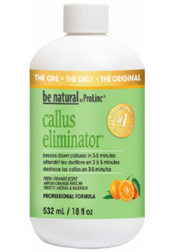 BE NATURAL Средство с запахом апельсина для удаления натоптышей / Callus Eliminator Orange 532 мл 1231 