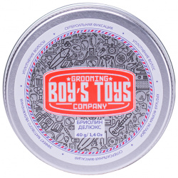 BOY’S TOYS Бриолин для укладки волос сверх сильной фиксации со средним уровнем блеска / Boys Deluxe 40 мл BT118 