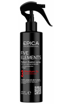 EPICA PROFESSIONAL Спрей для волос средней фиксации с термозащитным комплексом / Styling Five Elements 200 мл 91263 