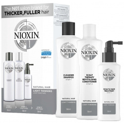 NIOXIN Набор для волос Система 1 (шампунь очищающий 150 мл  кондиционер увлажняющий маска питательная 50 мл) 99240010393