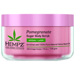 HEMPZ Скраб для тела  сахар и гранат / Body Scrub Sugar & Pomegranate 176 г 110 2134 03