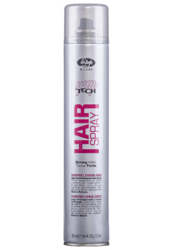 LISAP MILANO Лак сильной фиксации для укладки волос / Hair Spray Strong Hold HIGH TECH 500 мл 140401000 