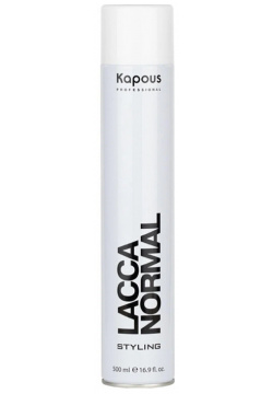 KAPOUS Лак аэрозольный нормальной фиксации для волос 500 мл 17 содержит