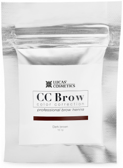 LUCAS COSMETICS Хна для бровей  темно коричневый (в саше) / CC Brow dark brown 10 г 00077