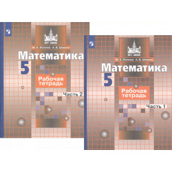Математика  Рабочая тетрадь 5 класс В 2 х частях (комплект из книг) Просвещение 9785090648813