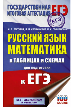 Русский язык  Математика в таблицах и схемах для подготовки к ЕГЭ Образовательные проекты 9785171352738